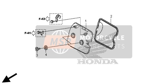 Honda SH300R 2013 Cubierta de tapa de cilindro para un 2013 Honda SH300R